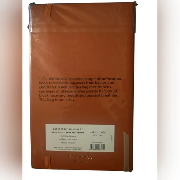 Kate Spade Orange Journal - Picture 3 of 4